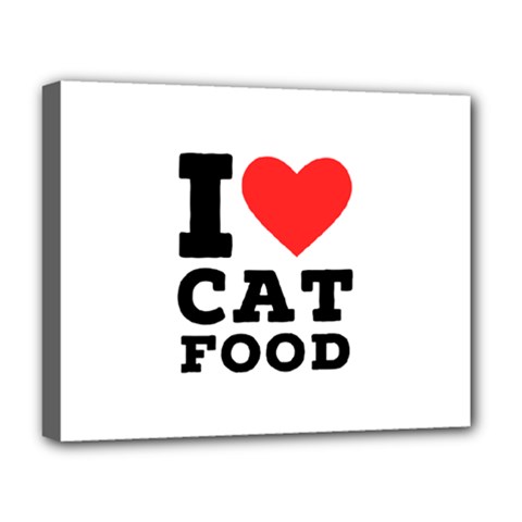 I Love Cat Food Deluxe Canvas 20  X 16  (stretched) by ilovewhateva