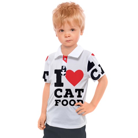 I Love Cat Food Kids  Polo Tee by ilovewhateva