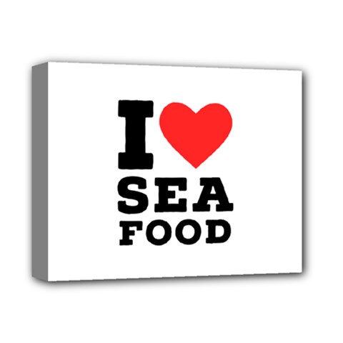 I Love Sea Food Deluxe Canvas 14  X 11  (stretched) by ilovewhateva