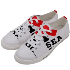 I Love Sea Food Men s Low Top Canvas Sneakers by ilovewhateva