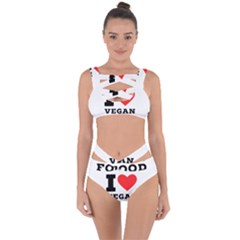 I Love Vegan Food  Bandaged Up Bikini Set  by ilovewhateva