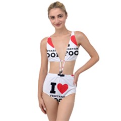 I Love Vegetarian Food Tied Up Two Piece Swimsuit by ilovewhateva