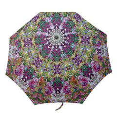 Spring Repeats Folding Umbrellas by kaleidomarblingart