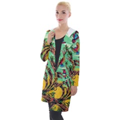 Monkey Tiger Bird Parrot Forest Jungle Style Hooded Pocket Cardigan by Grandong
