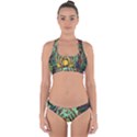 Monkey Tiger Bird Parrot Forest Jungle Style Cross Back Hipster Bikini Set View1
