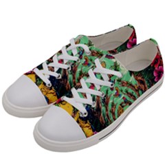 Monkey Tiger Bird Parrot Forest Jungle Style Women s Low Top Canvas Sneakers by Grandong