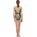 Monkey Tiger Bird Parrot Forest Jungle Style Center Cut Out Swimsuit View2