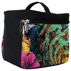 Monkey Tiger Bird Parrot Forest Jungle Style Make Up Travel Bag (big) by Grandong
