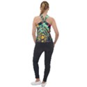 Monkey Tiger Bird Parrot Forest Jungle Style Cross Neck Velour Top View2