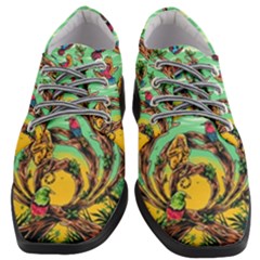 Monkey Tiger Bird Parrot Forest Jungle Style Women Heeled Oxford Shoes by Grandong
