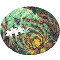 Monkey Tiger Bird Parrot Forest Jungle Style Wooden Puzzle Round View3