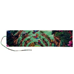 Monkey Tiger Bird Parrot Forest Jungle Style Roll Up Canvas Pencil Holder (l) by Grandong