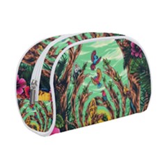 Monkey Tiger Bird Parrot Forest Jungle Style Make Up Case (small) by Grandong
