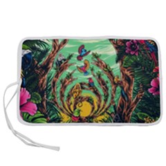 Monkey Tiger Bird Parrot Forest Jungle Style Pen Storage Case (s) by Grandong