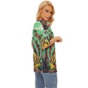 Monkey Tiger Bird Parrot Forest Jungle Style Oversized Basic Tee View3