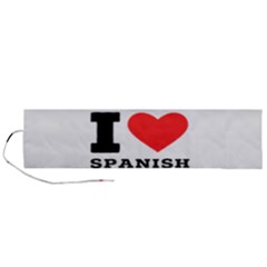 I Love Spanish Food Roll Up Canvas Pencil Holder (l) by ilovewhateva