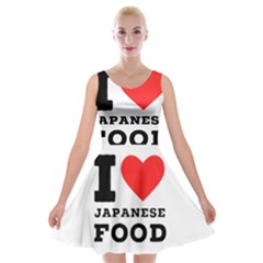 I Love Japanese Food Velvet Skater Dress by ilovewhateva