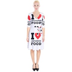 I Love Japanese Food Wrap Up Cocktail Dress by ilovewhateva