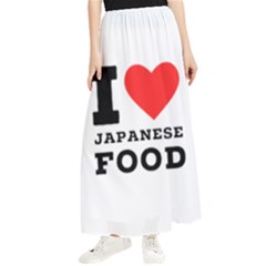 I Love Japanese Food Maxi Chiffon Skirt by ilovewhateva