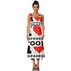 I Love Japanese Food Tie-strap Tiered Midi Chiffon Dress by ilovewhateva