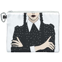Wednesday Addams Canvas Cosmetic Bag (xxl) by Fundigitalart234