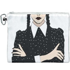 Wednesday Addams Canvas Cosmetic Bag (xxxl) by Fundigitalart234