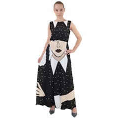 Wednesday Addams Chiffon Mesh Boho Maxi Dress by Fundigitalart234