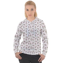Warm Blossom Harmony Floral Pattern Women s Overhead Hoodie by dflcprintsclothing