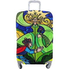 Beauty Stained Glass Rose Luggage Cover (large) by Cowasu