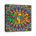 Grateful Dead Pattern Mini Canvas 6  x 6  (Stretched)