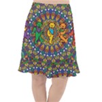 Grateful Dead Pattern Fishtail Chiffon Skirt