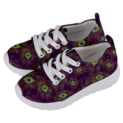 Peacock Feathers Pattern Kids  Lightweight Sports Shoes by Cowasu