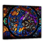 The Game Monster Stained Glass Canvas 24  x 20  (Stretched)