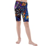 The Game Monster Stained Glass Kids  Mid Length Swim Shorts