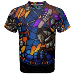 The Game Monster Stained Glass Men s Cotton Tee by Cowasu