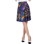 The Game Monster Stained Glass A-Line Skirt
