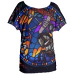 The Game Monster Stained Glass Women s Oversized Tee