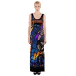 The Game Monster Stained Glass Thigh Split Maxi Dress