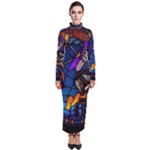 The Game Monster Stained Glass Turtleneck Maxi Dress