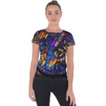 The Game Monster Stained Glass Short Sleeve Sports Top 