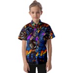 The Game Monster Stained Glass Kids  Short Sleeve Shirt
