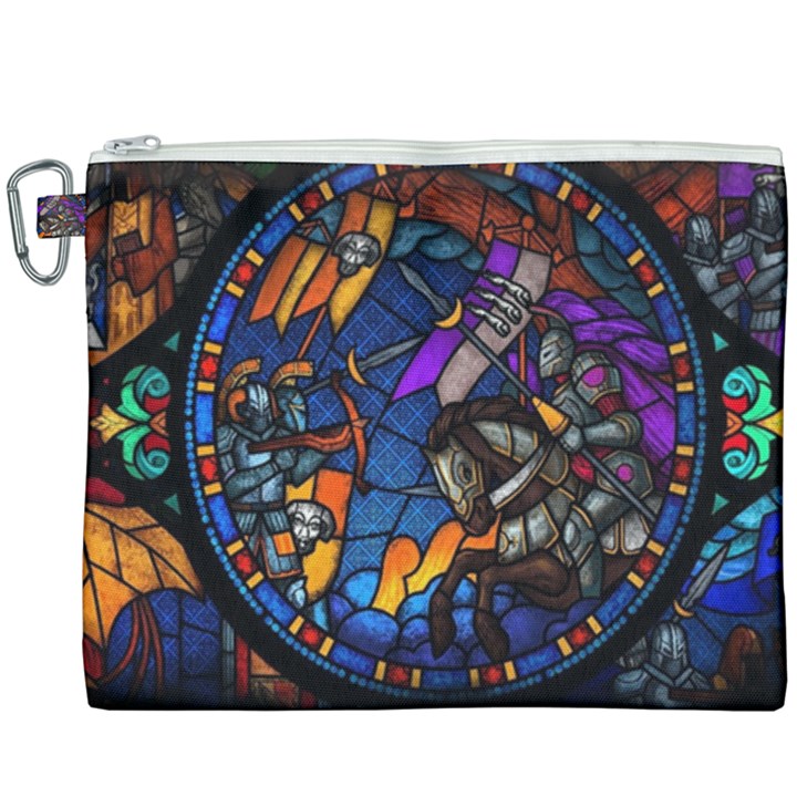 The Game Monster Stained Glass Canvas Cosmetic Bag (XXXL)