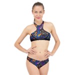 The Game Monster Stained Glass High Neck Bikini Set