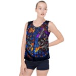 The Game Monster Stained Glass Bubble Hem Chiffon Tank Top