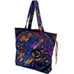 The Game Monster Stained Glass Drawstring Tote Bag