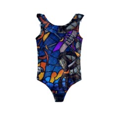 The Game Monster Stained Glass Kids  Frill Swimsuit by Cowasu