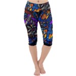 The Game Monster Stained Glass Lightweight Velour Cropped Yoga Leggings