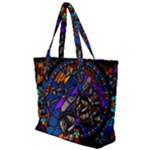 The Game Monster Stained Glass Zip Up Canvas Bag