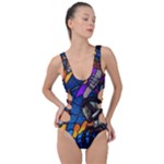 The Game Monster Stained Glass Side Cut Out Swimsuit