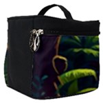 Rainforest Jungle Cartoon Animation Background Make Up Travel Bag (Small)